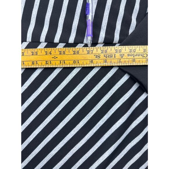 Shannon Passero Charlie Top Funnel Neck Batwing Black White Striped Knit XL - Picture 9 of 9